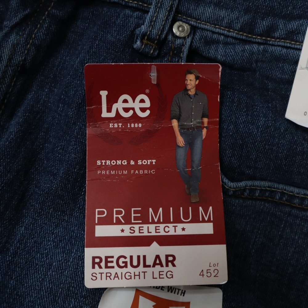 Lee Jeans Mens 42x32‎ Dylan Regular Straight Leg 5-Pocket Premium Denim Blue NWT - Picture 8 of 9